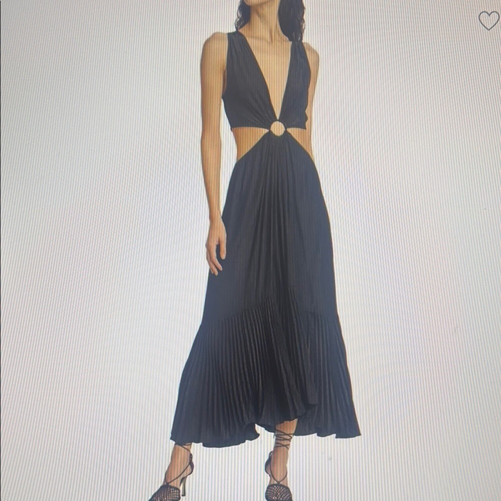 New With Tags Ramy Brook Hatyie Plunge Cutout Maxi Dress. Size XXS